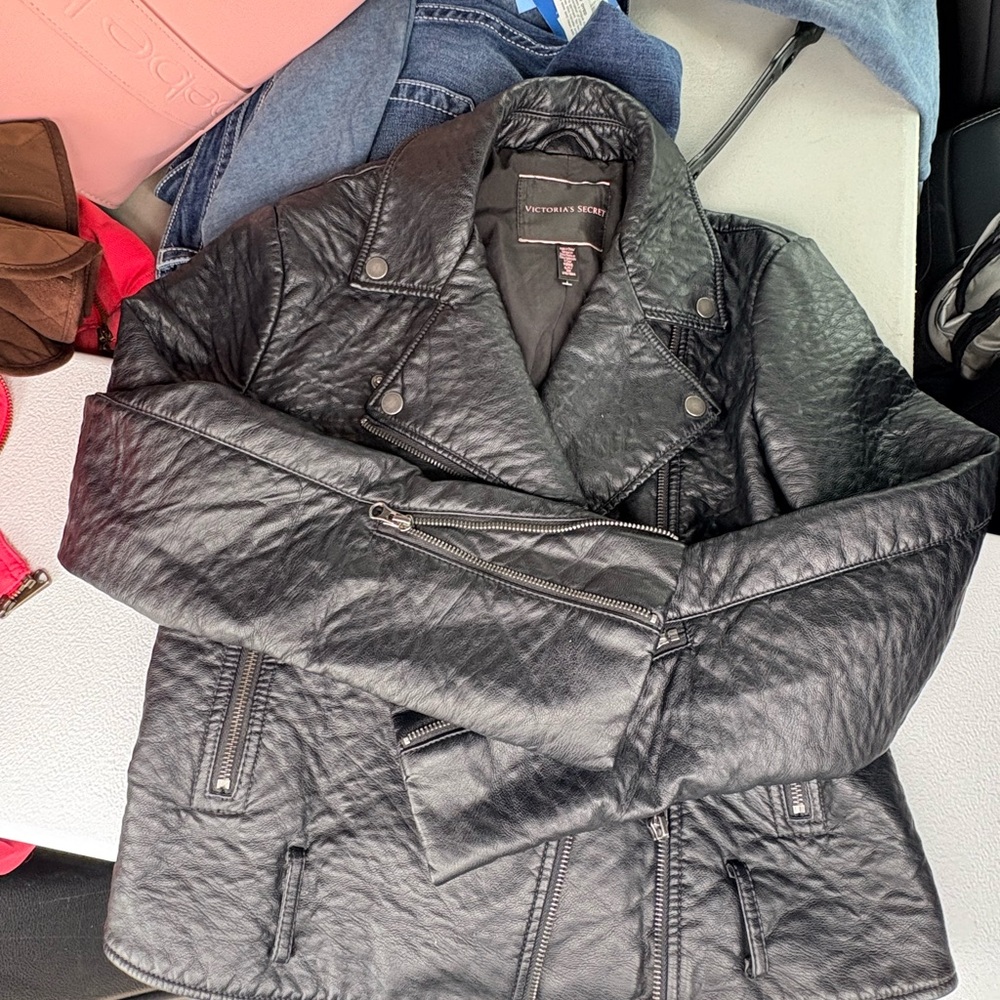 Victoria's Secret Black Leather Jacket